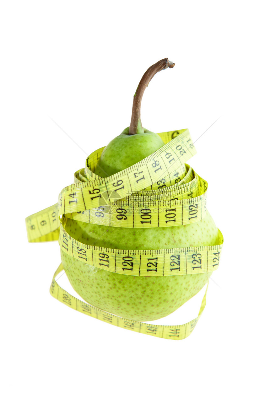 饮食仪表运动磁带水果重量厘米损失小吃植物卷尺图片