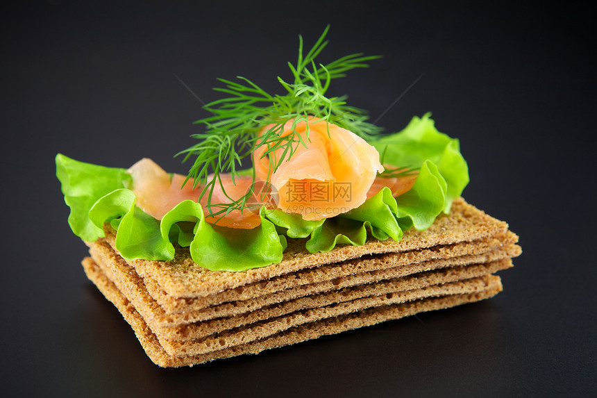 鲑三明治生产饮食小麦草药叶子面粉青菜产品美食维生素图片