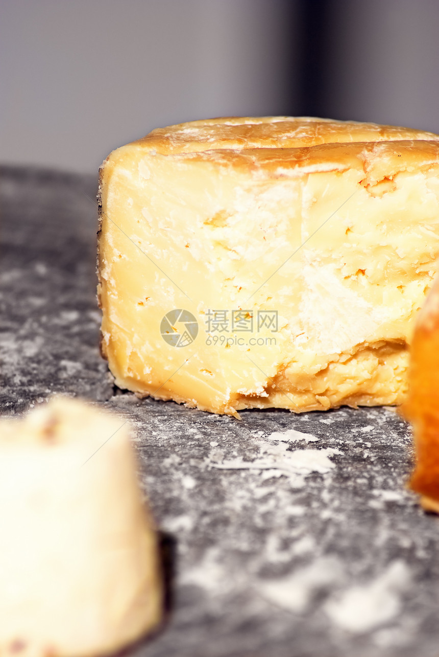奶酪烹饪山羊奶制品饮食叶子美食食物木头木板产品图片