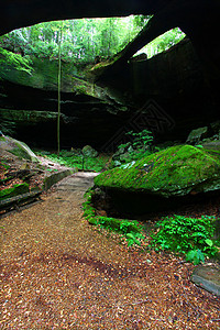 巴马百鸟岩阿拉巴马自然岩桥生态环境地形石头绿地岩石栖息地编队植物旅行背景