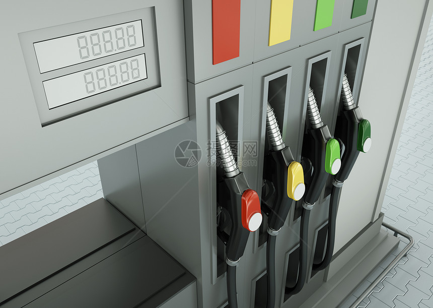 燃料油泵车站展示石油气体伺服仪表加油站屏幕单元燃油图片