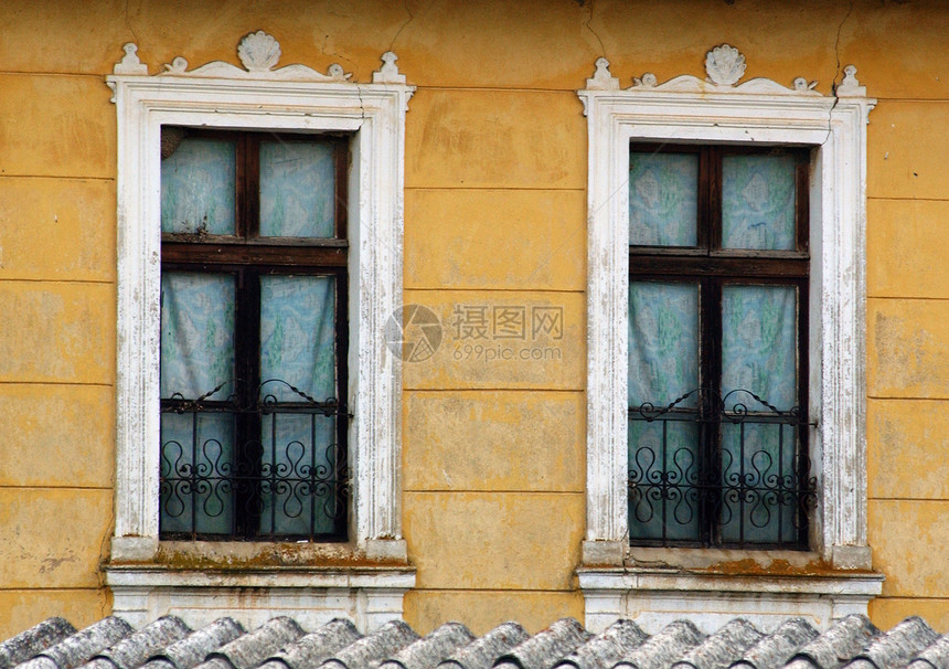 Bitola和Macedonia的古老窗口图片