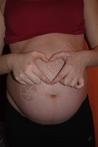 怀孕期间的心心脏病背景图片