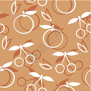 樱桃  无缝无缝模式和抽象自然背景食物季节织物墙纸插图水果饮食夹子饮料背景图片