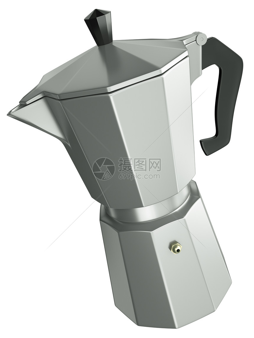 咖啡制造器盘子金属咖啡咖啡机制作者咖啡厅工具倾斜用具灰色图片
