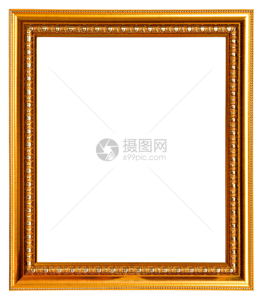 白色的金框照片雕刻风俗乡村风格装饰品框架画廊金子边缘图片