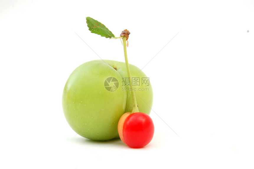 樱桃工作室水果绿色红色美食甜点食物宏观图片