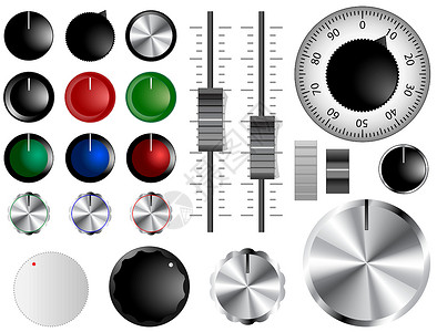 音量点合金拨号音响平衡放大器立体声金属电子插图推子设计图片