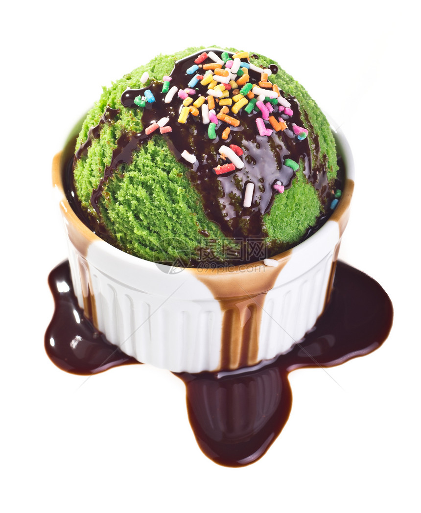 冰淇淋白色香草食物甜点巧克力奶油糖浆配料图片