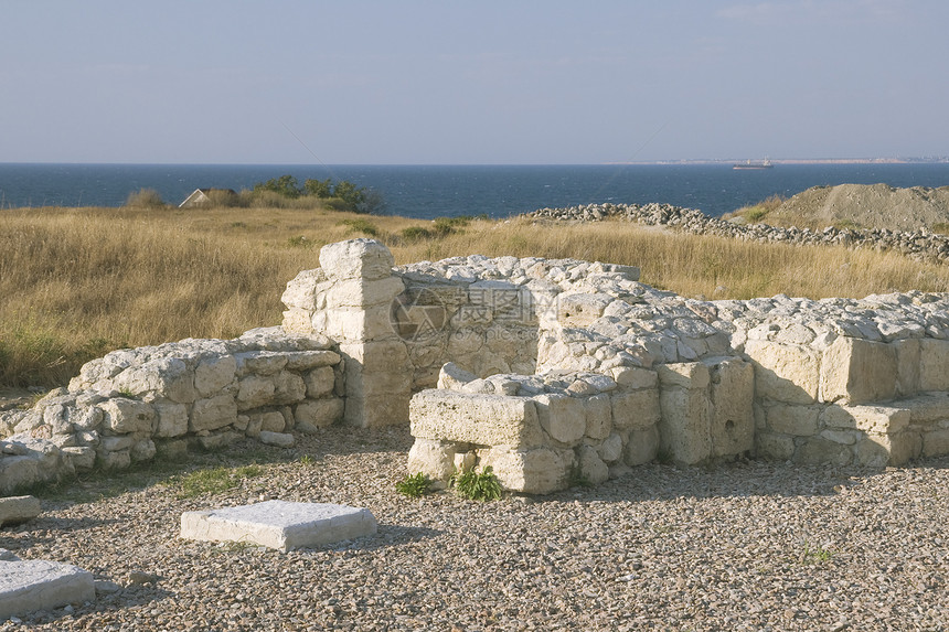 陶里卡废墟旅行旅游地面煤油博物馆历史性长方形住宅历史石头图片