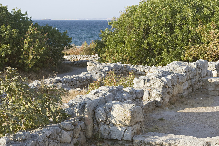 陶里卡废墟历史性建筑学旅游旅行历史住宅地面长方形博物馆石头图片