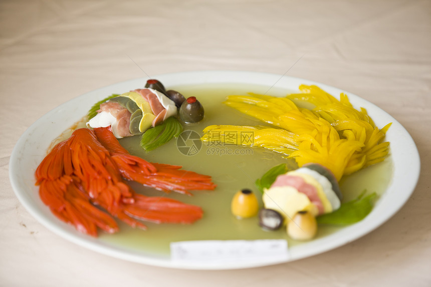 中国饮食文化 中国菜盘螃蟹中餐海鲜美味烹饪素食贝类蔬菜佳肴食物图片