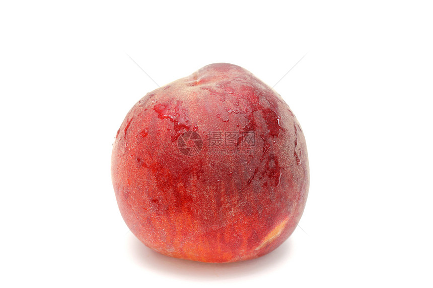 白色的桃子食物橙子油桃工作室饮食红色农业营养甜点收成图片