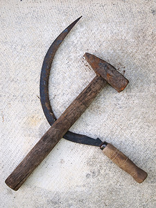 镰刀和锤子铁锤和镰刀金属锤子背景