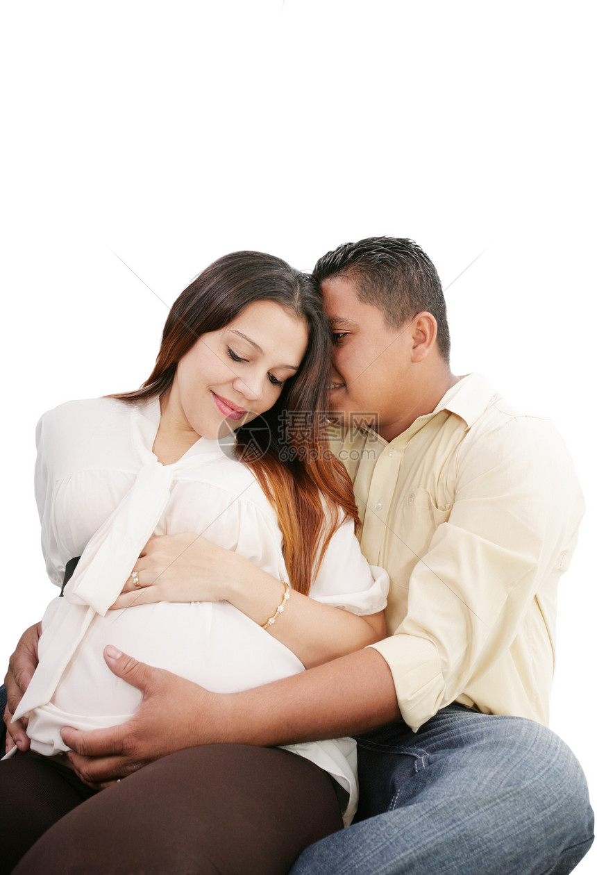 丈夫和8个月怀孕的妻子图片