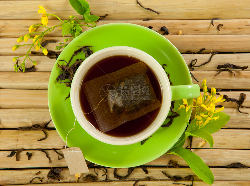 茶茶杯文化药品咖啡店木头飞碟玻璃叶子茶壶植物草本植物图片