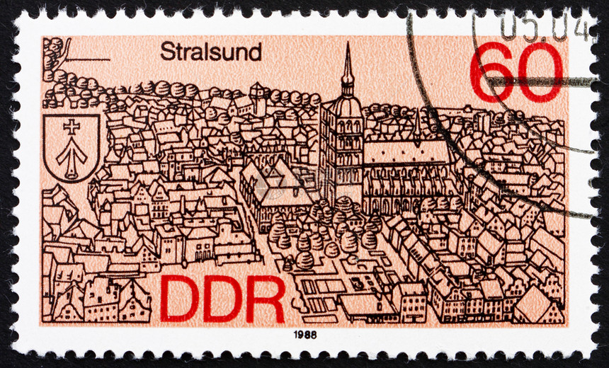 1988 GDR 1988 Strasund 区首府 沃波默-R图片