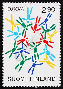 芬兰邮政邮票 1995年 文官 和平和自由组织高清图片