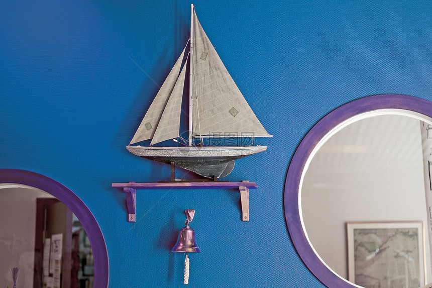 游艇艺术海洋男人玩具帆船收藏架子巡航旅游木头图片