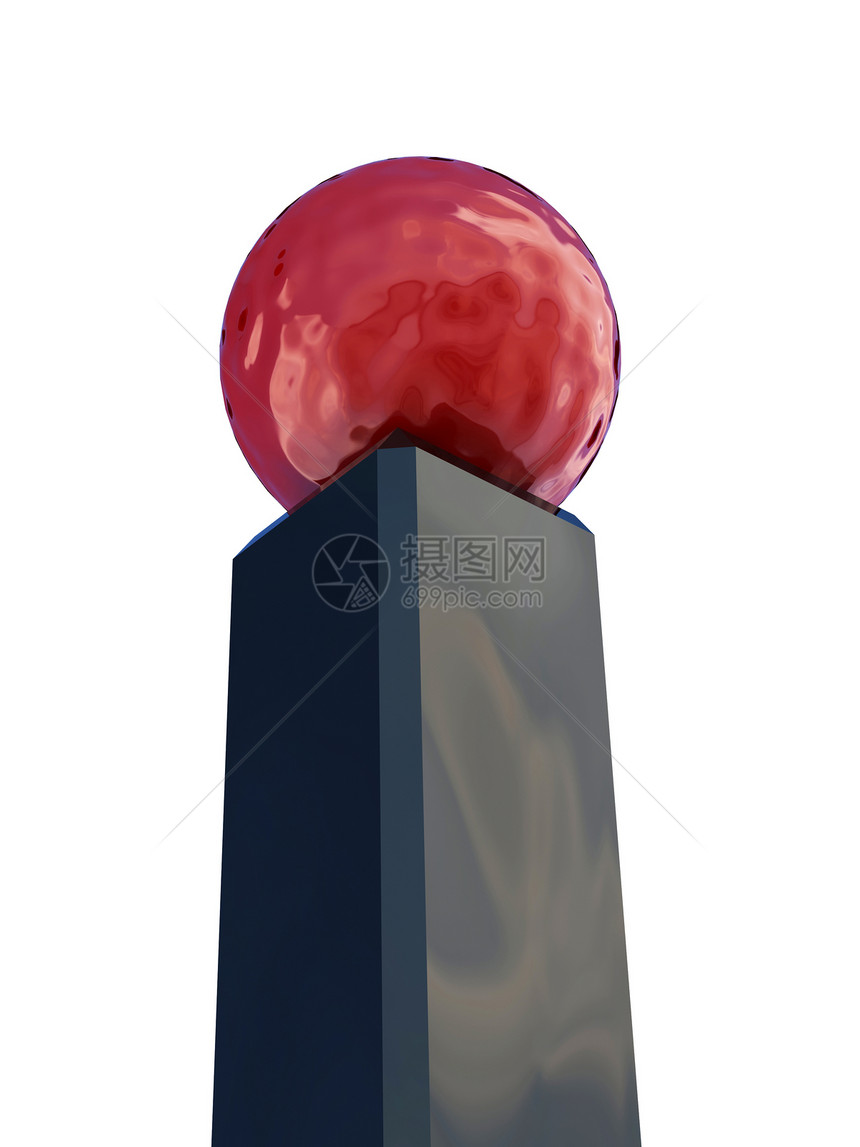 红球反射倾覆岩石商业比赛黑色大厦学校圆形平衡图片