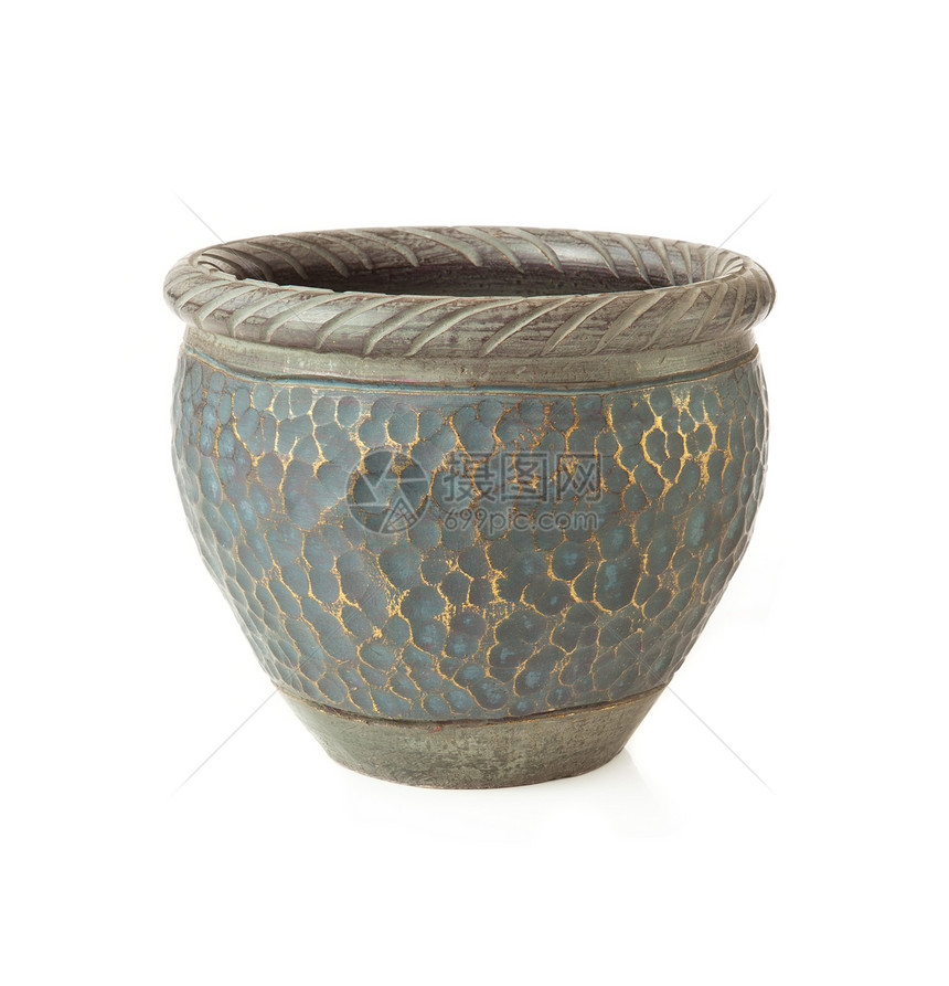 孤立锅艺术花瓶绘画工艺历史装饰木头陶瓷风格商品图片