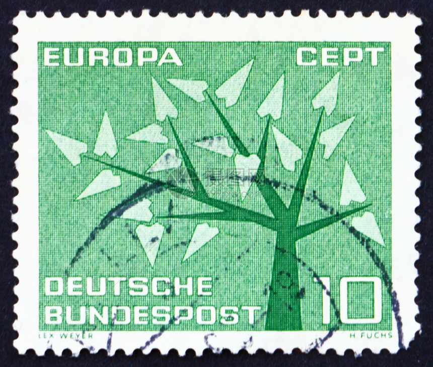 德国 1962年 年轻树 19叶图片