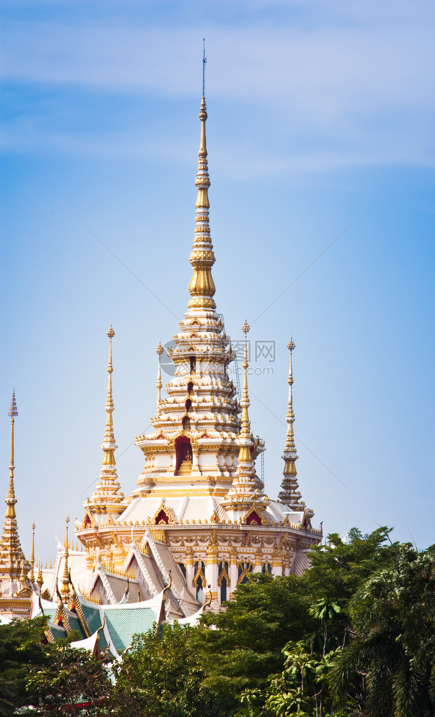 泰国寺庙国家白色雕塑格式宗教信仰家具文化图片