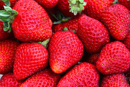 新鲜草莓食物饮食水果红色种子健康背景图片