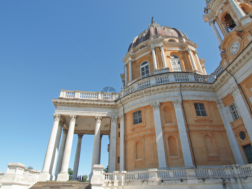 意大利都灵风格建筑学爬坡教会纪念碑图片