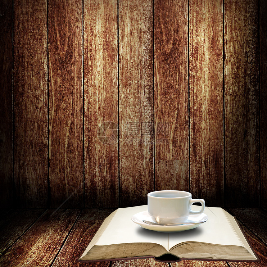 咖啡休息时间饮料咖啡馆记事本时光思考热杯休闲热咖啡空白桌子图片