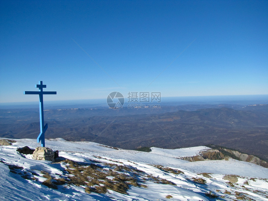 无标题天空高地草甸路线旅游高山爬坡岩石木头山脉图片