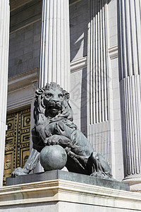 众议员代表大会建筑众议院地标雕像动物狮子建筑学议会雕塑人大代表背景