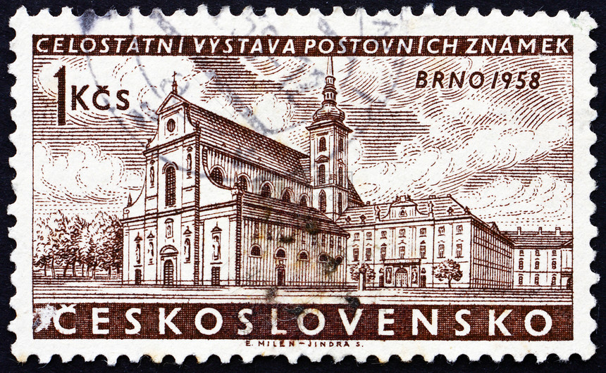 1958年 捷克斯洛伐克圣托马斯修道院 布尔诺图片