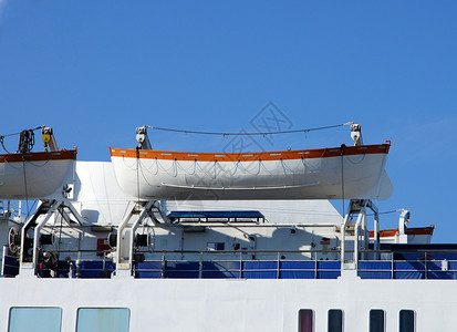 救生船白色情况海洋旅行生存蓝色船运自由落体救命渡船高清图片