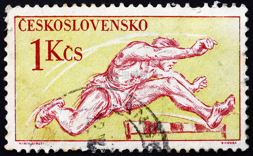 捷克斯洛伐克1959年邮票 奥林匹克运动 赫林(Hurbling)图片