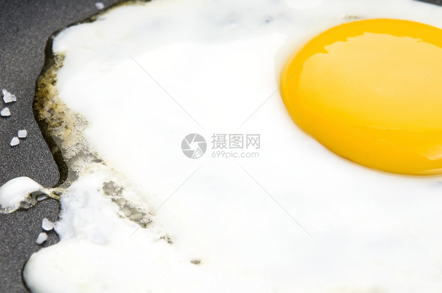 煎锅上炒鸡蛋生活平底锅食物烹饪圆圈阳面曲线油炸图片