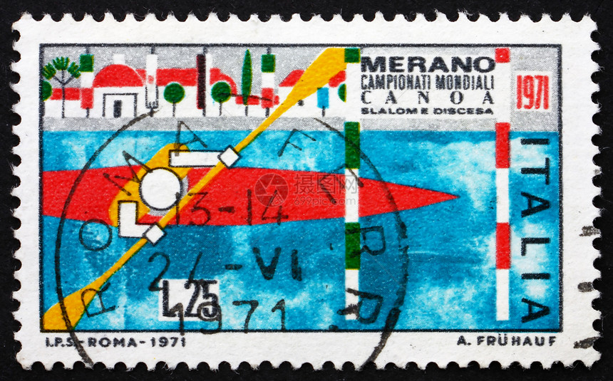 意大利1971年 波兰人之间通过克耶克的邮戳图片