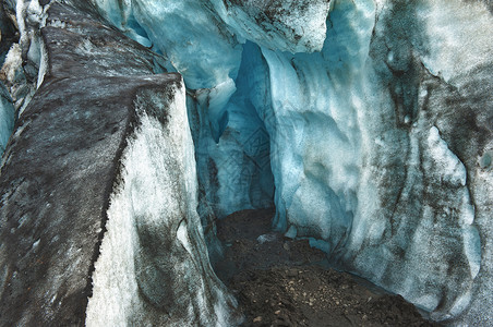 冰川冰洞山沟蓝色季节冰山鸿沟高度峡谷山脉高山冻结高清图片