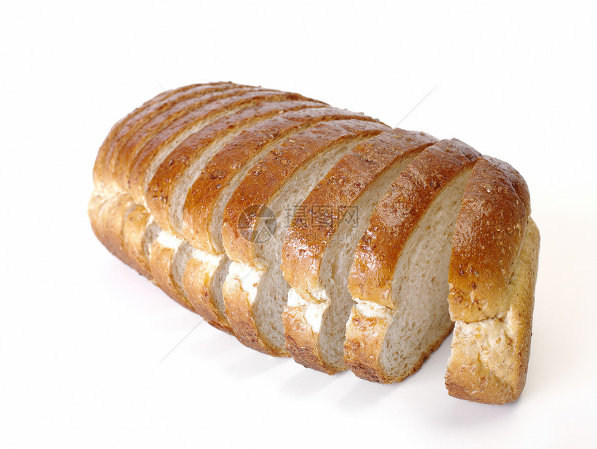 全麦面包食物面粉美食纤维饮食面包金子粮食面团谷物图片