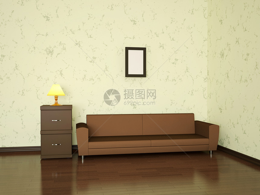 最小内地座位木头装饰住宅房间公寓软垫地面木地板长椅图片