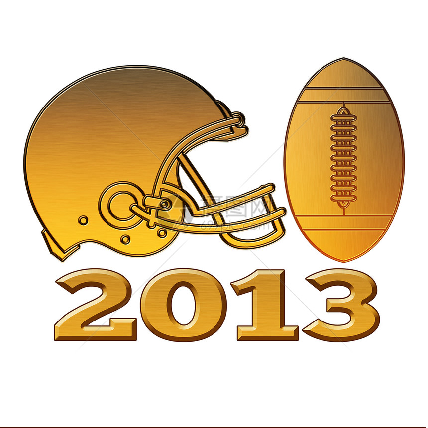 2013年金美足球头盔球金子团队烤架插图金属艺术品运动图片