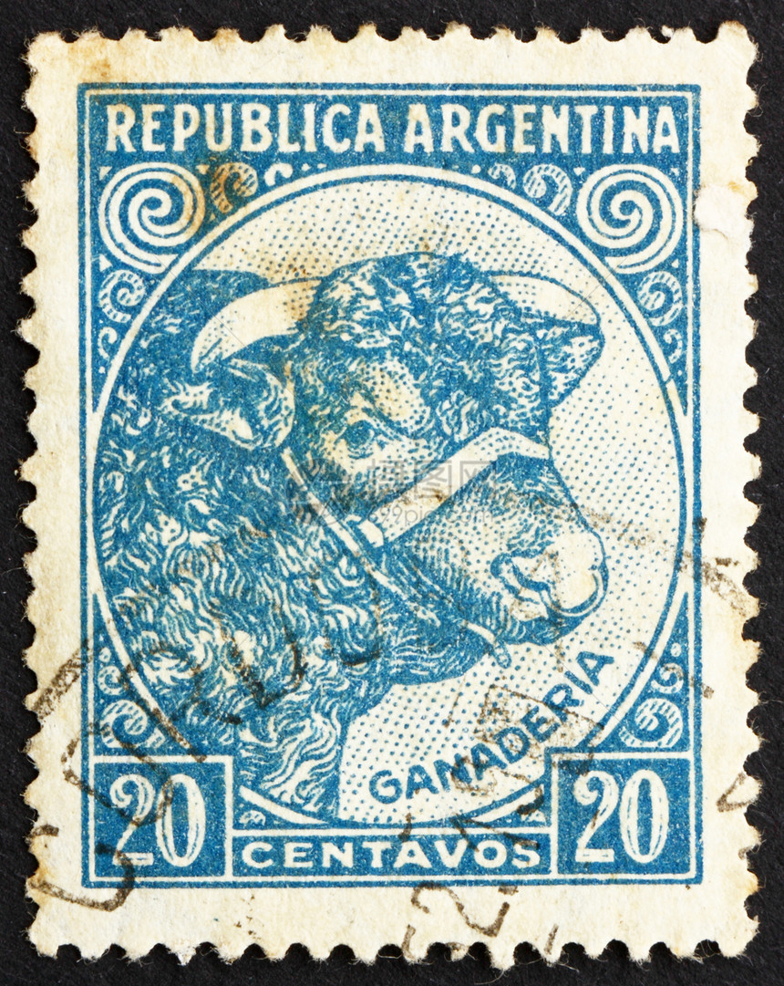 1942年阿根廷牛牛牛牛饲养邮票图片