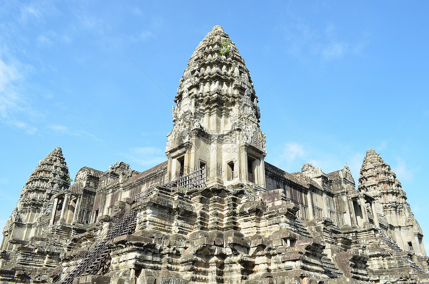 angkor wat 千瓦建筑学石头旅行沉思热带世界热情纪念碑考古学气候图片