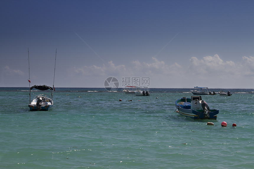 小小船海洋海岸线热带天空海岸海滩旅行天堂支撑蓝色图片