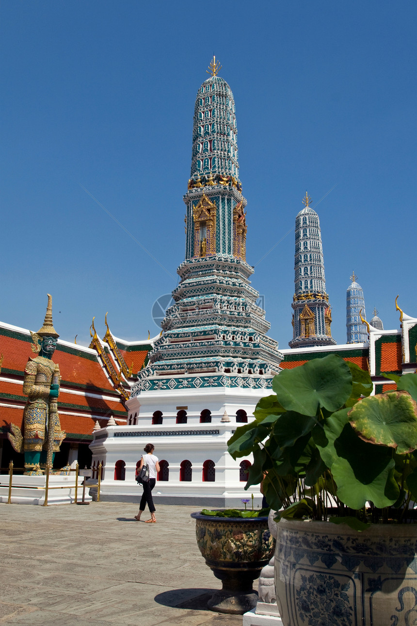曼谷大王宫佛塔金子大教堂典礼加冕建筑学文化地标艺术宝塔图片