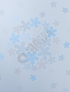 墙花花艺术边界曲线白色空白叶子横幅植物蓝色花语背景图片