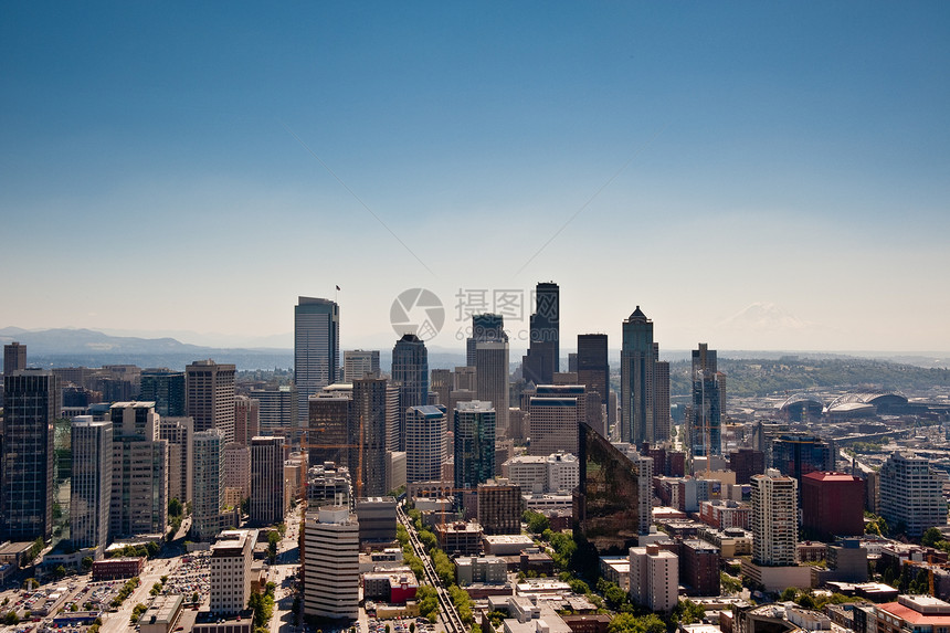 华盛顿州西雅图市城市旅游天际建筑建筑学图片