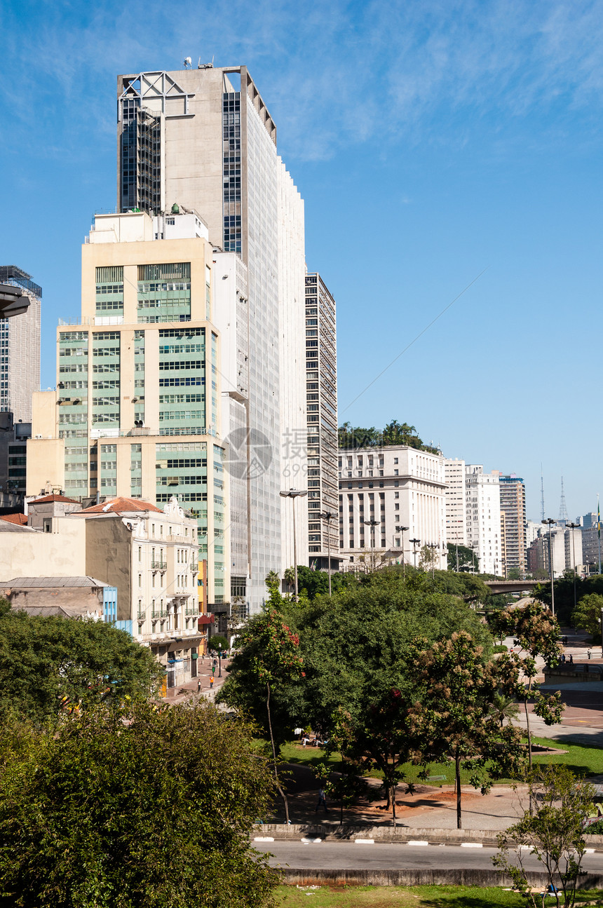 圣保罗市的建筑物建造首都闲暇建筑景观城市旅游树木市中心公寓图片