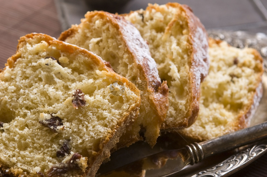 传统的波兰蛋糕饮食营养水果谷物小吃面包早餐覆盆子传播奶制品图片