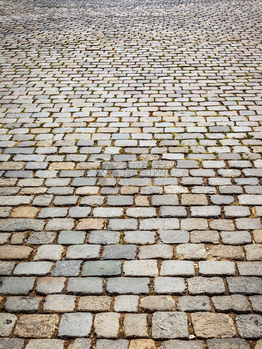 cobble 石头背景大街正方形线条小路途径鹅卵石岩石街道城市人行道图片